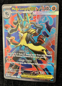 Mega Lucario EX, Pokemon Near Mint, Mega Evolution, Ultra Rare, 160/132 - Image 1