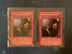 2x Yu-Gi-Oh! 2002 TRAP HOLE 1st Super Rare LDB-P058 Portuguese LOB PACK FRESH - Image 1