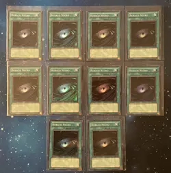 10x Yu-Gi-Oh! 2002 DARK HOLE 1st Super Rare LDB-P052 Portuguese LOB PACK FRESH - Image 1