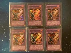 6x Yu-Gi-Oh! 2002 FLAME SWORDSMAN 1st Super LDB-P003 Portuguese LOB PACK FRESH - Image 1