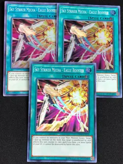 YUGIOH SKY STRIKER MECHA EAGLE BOOSTER DASA-EN035 SUPER X3 NM - Image 1