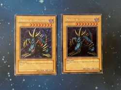 2x Yu-Gi-Oh! 2002 TRI-HORNED DRAGON 1st SECRET LDB-P000 Portuguese LOB Exc - NM - Image 1
