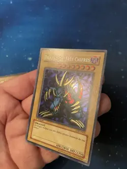 2x Yu-Gi-Oh! 2002 TRI-HORNED DRAGON 1st SECRET LDB-P000 Portuguese LOB Exc - NM - Image 5