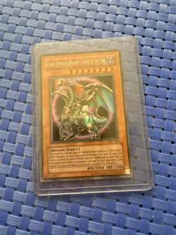 Chaos Emperor Dragon - Envoy of the End IOC-000 Secret Rare - Vintage YuGiOh LP - Image 3