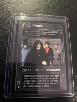 Star Wars CCG SWCCG Reflections 2 The Emperor Non-Foil Premium Card NM+ Decipher - Image 1