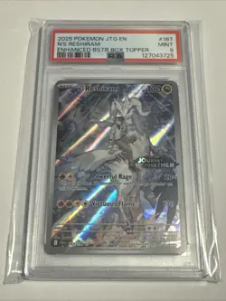 Pokemon TCG N's Reshiram Illustration Rare Card 167/159 Journey Together PSA 9 - Image 1