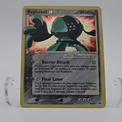 2006 Registeel Gold Star Holofoil Rare EX Legend Maker 92/92 Pokemon Card - Image 1