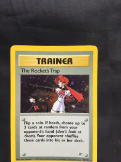 Pokemon Cards: Gym Heroes Rare Holo: The Rocket's Trap 19/132 - Image 2
