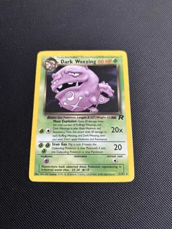 Pokemon Card Team Rocket Dark Weezing 31/82 Non Holo WOTC - Image 2
