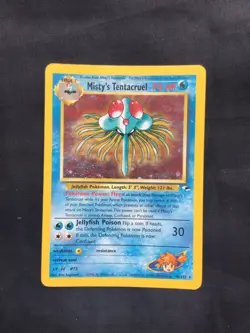 Pokemon Cards: Gym Heroes Rare Holo: Misty's Tentacruel 10/132 - Image 1