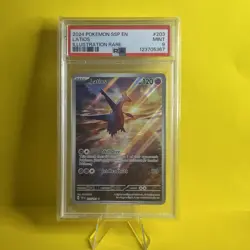 Pokemon Latios Illustration Rare Card 2024 SSP 203/191 English PSA 9 - Image 2