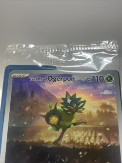 Teal Mask Ogerpon 123 Sv: Scarlet & Violet Promo Cards Holo Sealed - Image 3