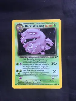 Pokemon Cards: Team Rocket Rare Holo: Dark Weezing 14/82 - Image 1