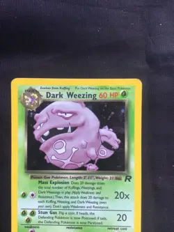 Pokemon Cards: Team Rocket Rare Holo: Dark Weezing 14/82 - Image 2