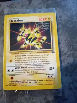 Pokemon Electabuzz Rare 1999 Film Black Star Promo Card - Image 1