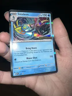 Inteleon MEP 002 Prerelease Promo Mega Evolution Stamped Pokemon Card NM - Image 1