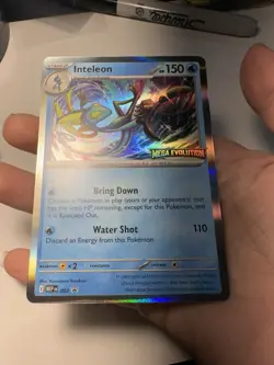 Inteleon MEP 002 Prerelease Promo Mega Evolution Stamped Pokemon Card NM - Image 2