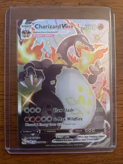 Pokemon Shinning Fates Charizard VMAX Holo Rare Card #SV107 - Image 1