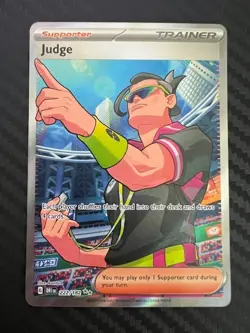 Pokemon TCG Judge 222/182 Destined Rivals Trainer Card NM - Image 1