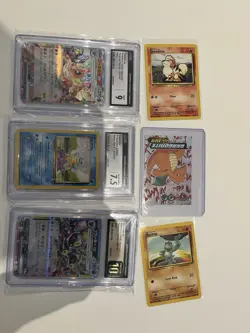 Pokemon Graded Cards CGC And Single Lot Of Random Collectibles - Image 1