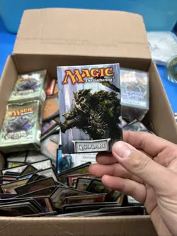 Vintage Bulk Box Full Of Magic The Gathering Cards Decks & More Unseached - Image 2