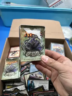 Vintage Bulk Box Full Of Magic The Gathering Cards Decks & More Unseached - Image 3