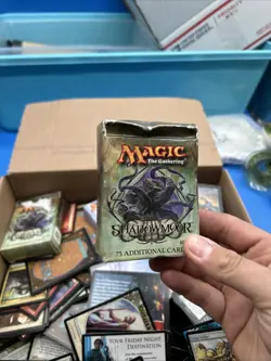 Vintage Bulk Box Full Of Magic The Gathering Cards Decks & More Unseached - Image 4