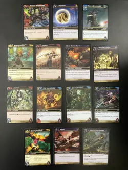 World of Warcraft card lot 14X Upper Deck trading game cards 2007 WOW Legion TCG - Image 1
