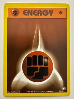 1st Edition Energy Cards - Neo Genesis Cards 105-111 Pokemon Cards - Mint - Image 3