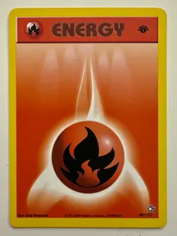 1st Edition Energy Cards - Neo Genesis Cards 105-111 Pokemon Cards - Mint - Image 5
