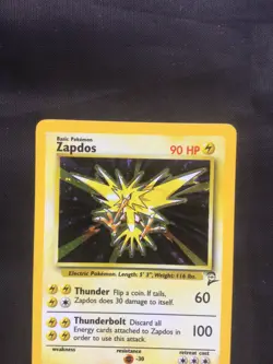 Pokemon Cards: Base Set 2 Rare Holo: Zapdos 20/130 - Image 2