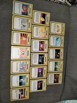 1999 NM Vintage Pokemon Trainer Cards - 18 Total - Great Condition No Duplicates - Image 4