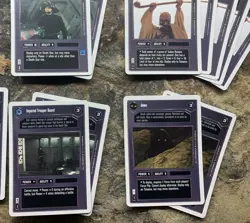 Vintage Star Wars CCG Dark Side Character Card Lot. - Image 4