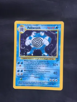 Pokemon Cards: Base Set 2 Rare Holo: Poliwrath 15/130 - Image 1