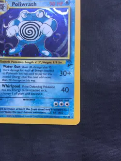 Pokemon Cards: Base Set 2 Rare Holo: Poliwrath 15/130 - Image 5