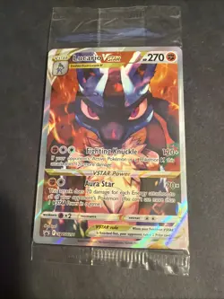 Pokemon TCG Sword & Shield SWSH291 Lucario VSTAR SEALED Promo Card - Image 1