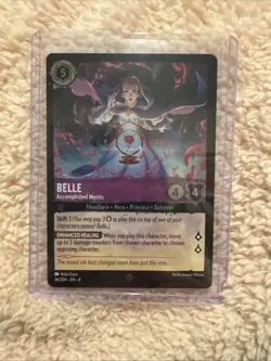 Disney Lorcana TCG Non Foil Belle Accomplished Mystic Card 40/204 Super Rare - Image 1