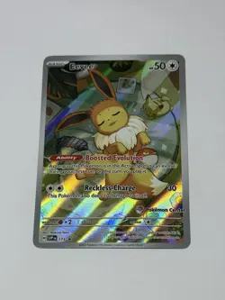 Pokemon Card TCG Eevee 173 SVP Pokemon Center Promo Prismatic Evolutions NM - Image 1