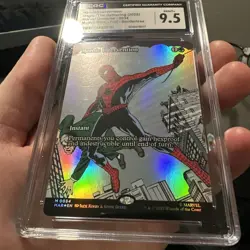 Heroic Intervention (Borderless) Marvel Universe Eternal-Legal Foil CGC 9.5 🔥 - Image 2