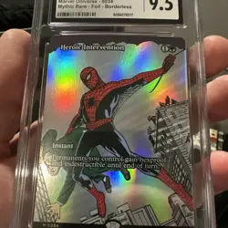 Heroic Intervention (Borderless) Marvel Universe Eternal-Legal Foil CGC 9.5 🔥 - Image 3