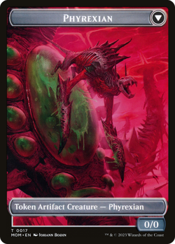 x4 Incubator // Phyrexian TMOM March of the Machine MOM MTG 17 TOKEN M/NM 4x - Image 2