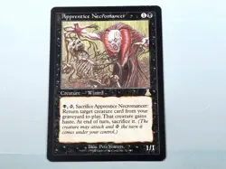 MTG - URZA'S DESTINY (BB/'99) - APPRENTICE NECROMANCER (051) - GL/RARE /N.PL./NM - Image 1