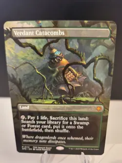 MTG: Verdant Catacombs (Borderless) Dragonstorm Special Guest M0113 [NM] - Image 1