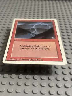 Magic the Gathering | Revised Edition | Lightning Bolt | #162 | MP | - Image 3