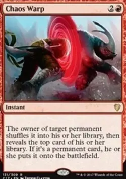 Chaos Warp - Commander 2017 #131/309 MTG Magic The Gathering - Image 1