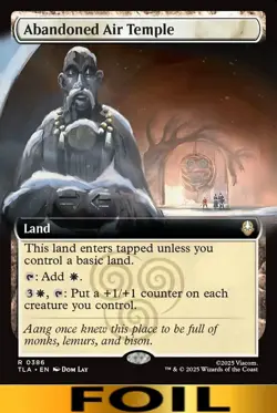 1x - Abandoned Air Temple - FOIL EXTENDED ART - Avatar: The Last Airbender MTG - Image 1
