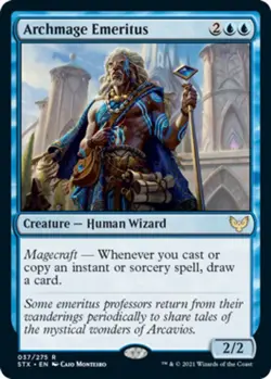 Archmage Emeritus - Foil - Strixhaven: School of Mages #037/275 MTG Magic The Ga - Image 1