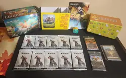 MTG Final Fantasy Chocobo Bundle Click Wheel, Deck Box, Tokens, Lands, Paradise - Image 2