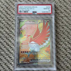 Ethan's Ho Oh ex 209/182 - Pokemon Destined Rivals Full Art - PSA 10 GEM MINT - Image 1