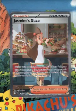 Pokemon TCG Jasmine's Gaze 245/191 Sv08: Surging Sparks Holo NM/M - Image 1